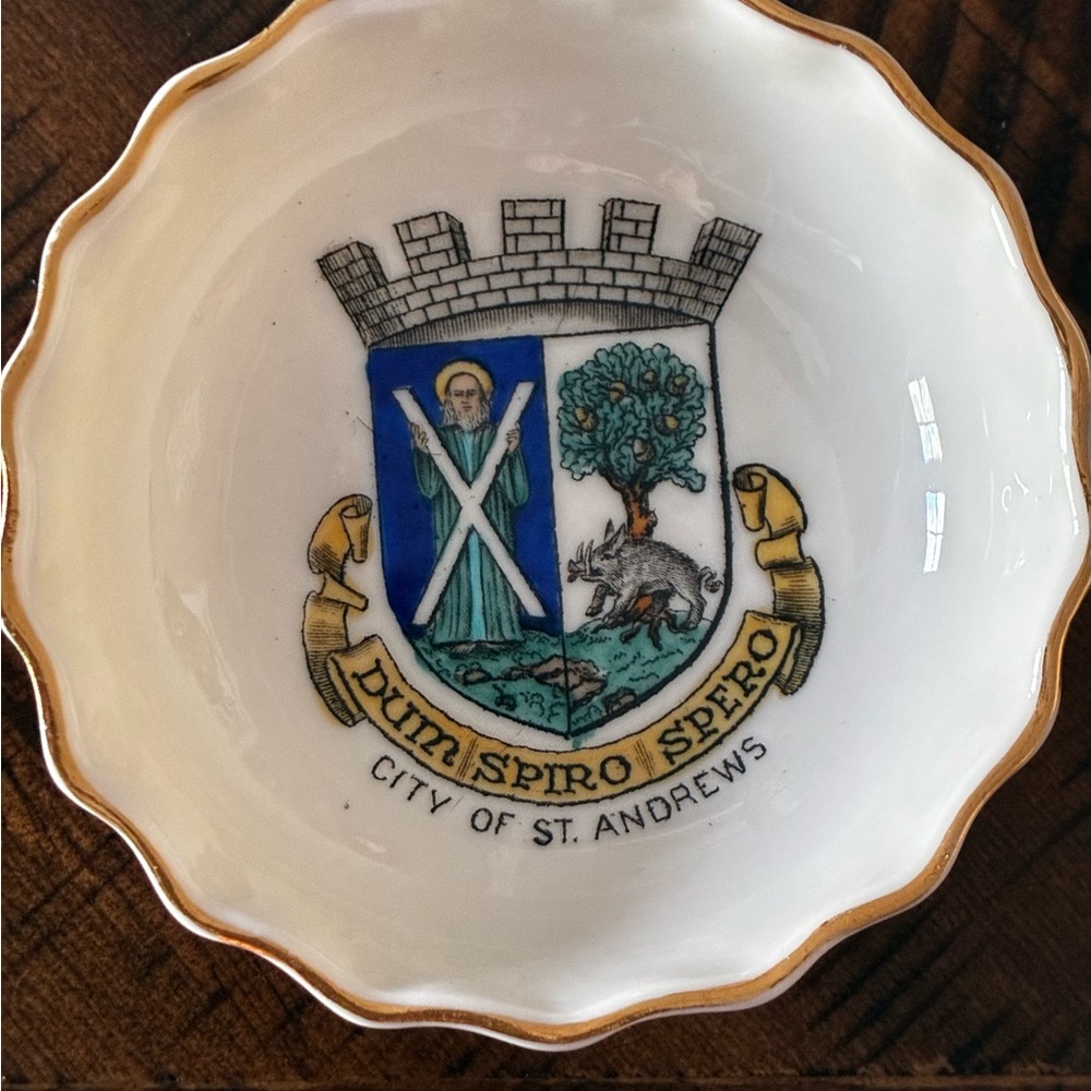 St. Andrews Crest Decorative Dish